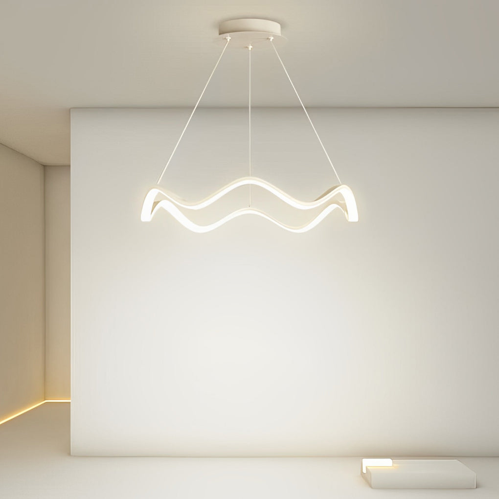 WINDSOR WAVES LED CIRCULAR CHANDELIER WITH GRADUAL DIMMING