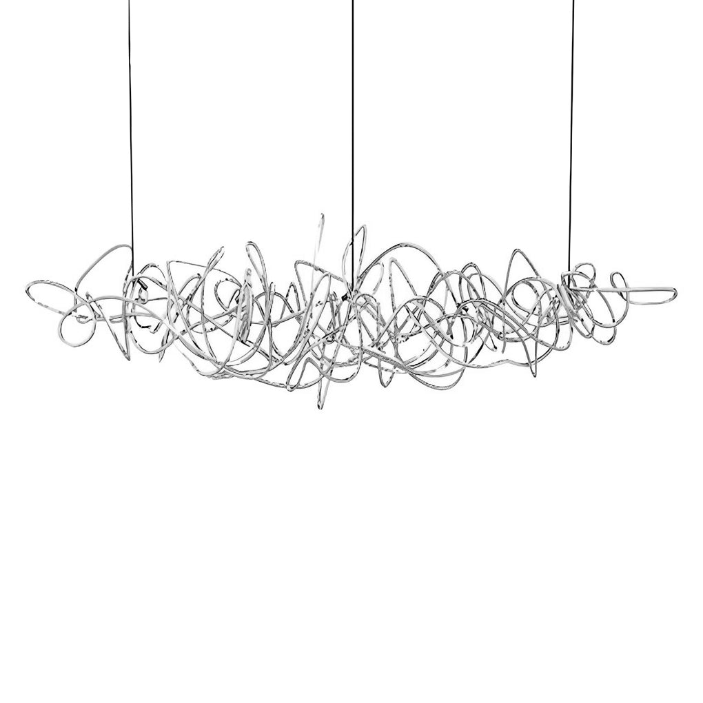 WINTHORPE GEOMETRIC GLASS LED CHANDELIER