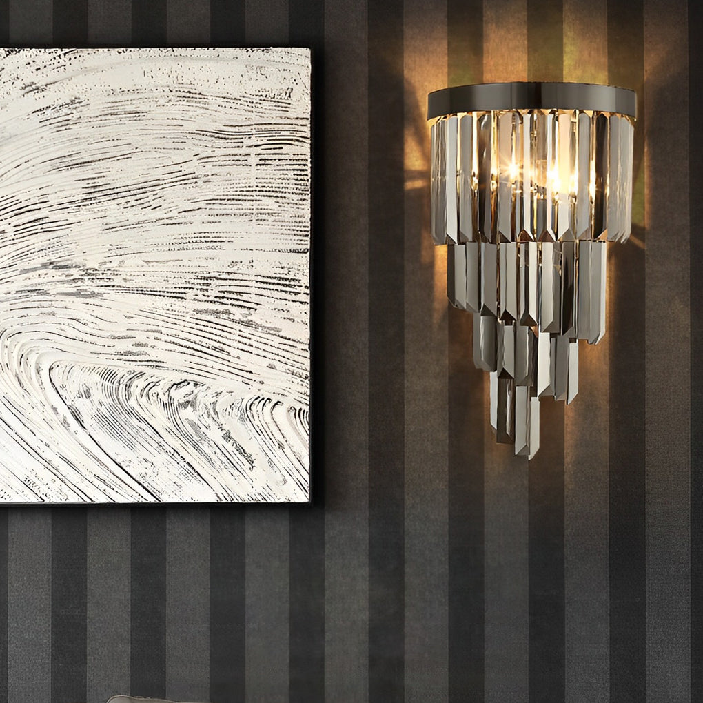 ALDERSON CRYSTAL TRIAD DIMMING WALL SCONCE