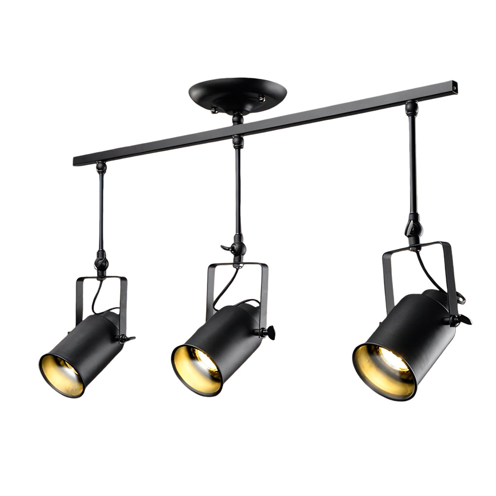 BRIDGEMAN ADJUSTABLE IRON SPOTLIGHTS WITH VINTAGE LED ILLUMINATION