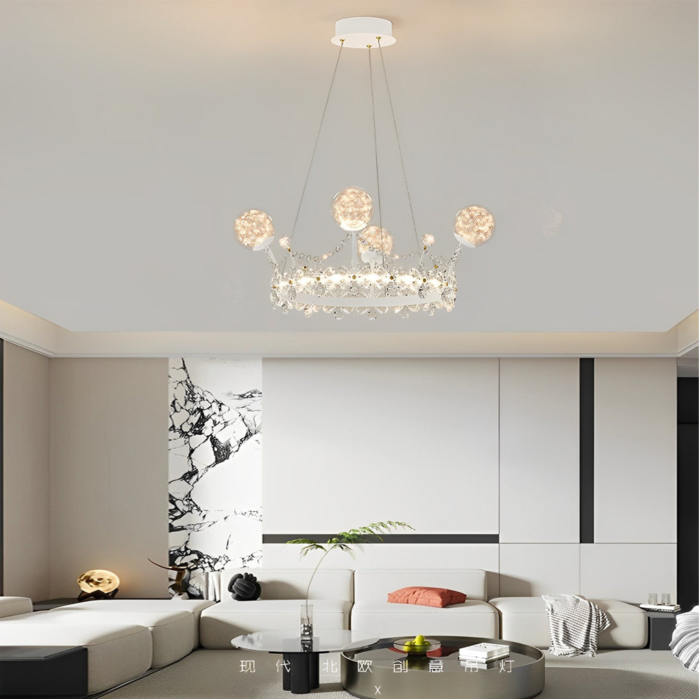 ANASTASIA CRYSTAL FLORAL CHANDELIER WITH GRADUATED DIMMING