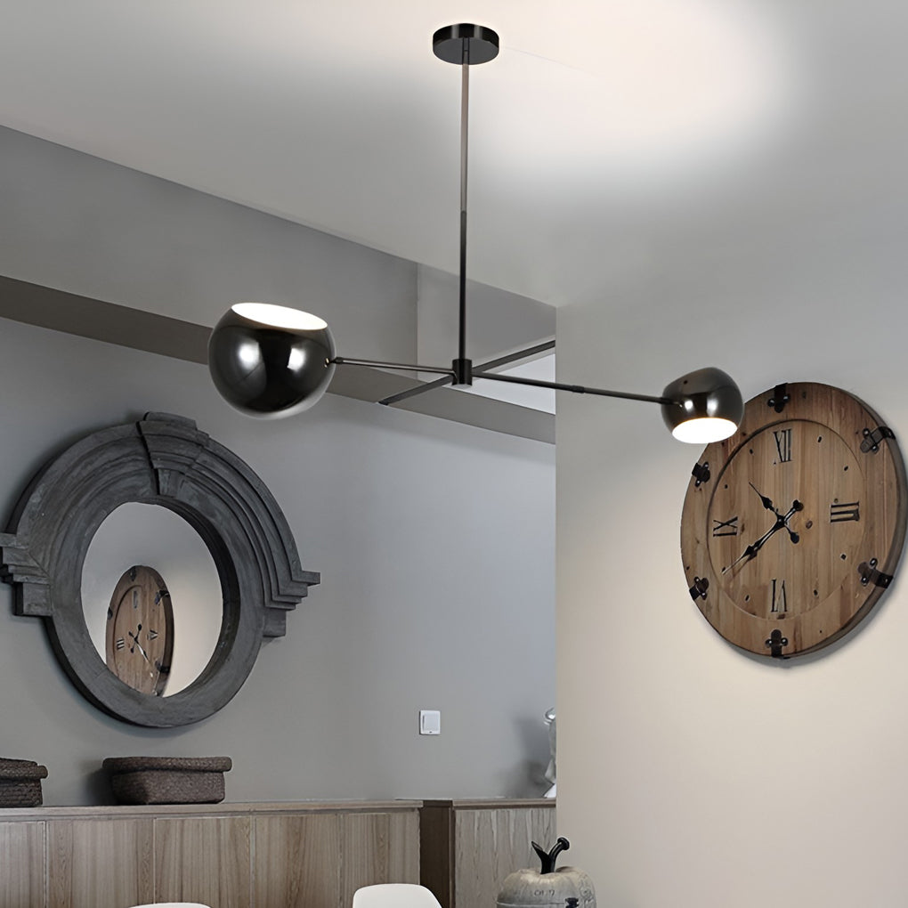 WINDSOR BLACK GEOMETRIC HANGING CHANDELIER