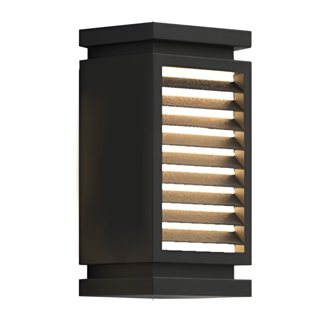 CHARLESTON STAINLESS STEEL LED PATHWAY ILLUMINATOR WITH LOUVERED DESIGN AND WATERPROOF FEATURES