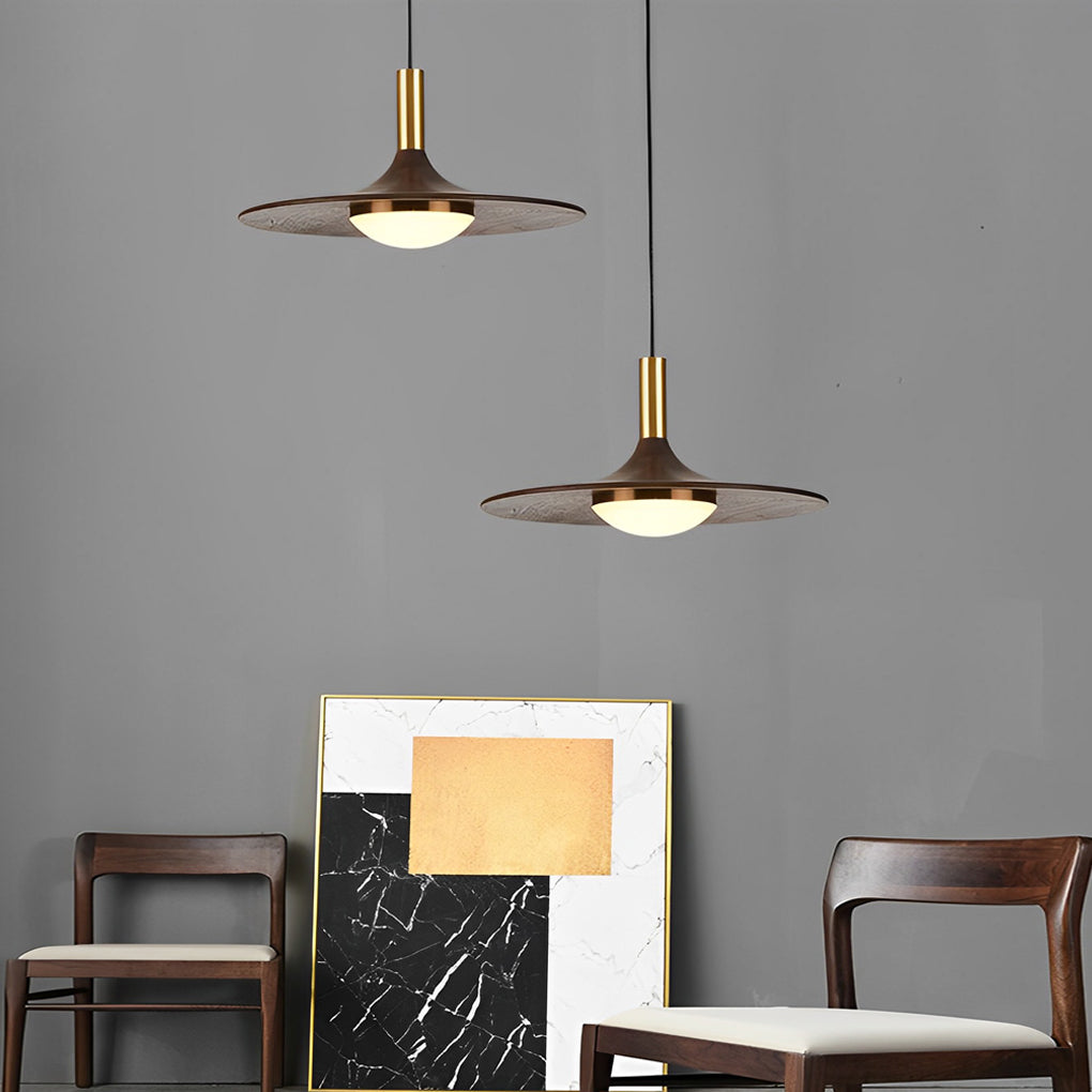 ASTRA LUMINA UFO WOODEN PENDANT LIGHT
