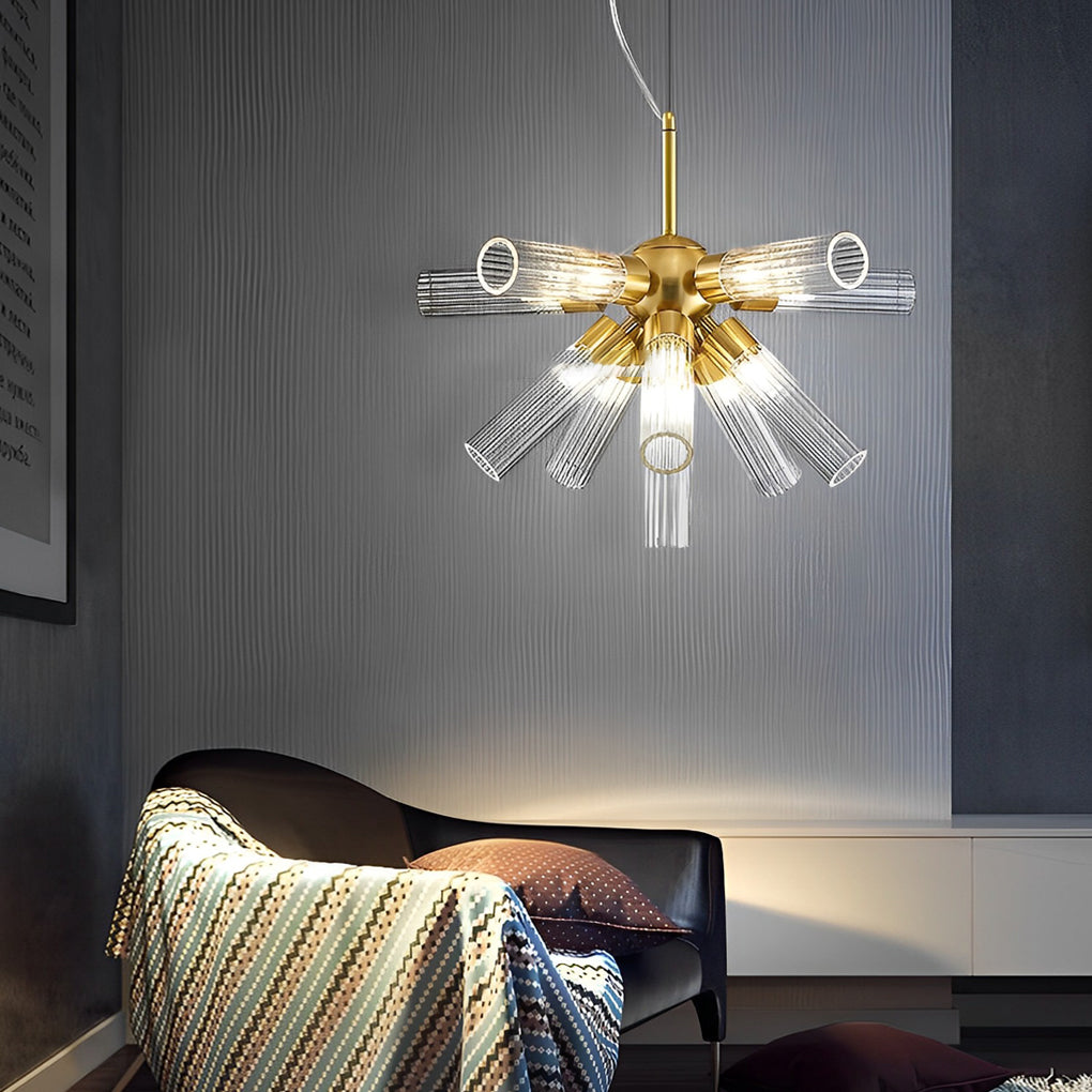 WINTHROP ACRYLIC TRILOGY DIMMER CHANDELIER