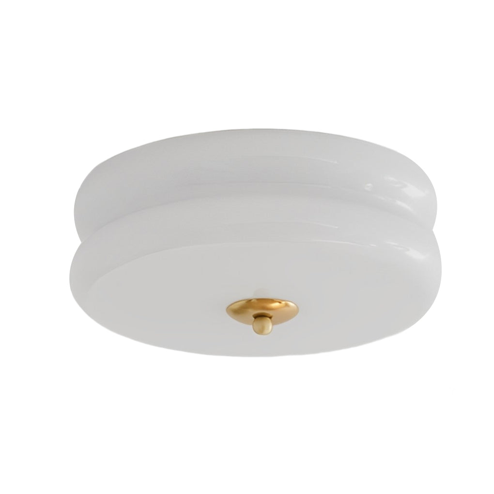 WINTERBOURNE ROUND GLASS LED CEILING LANTERN WITH DIMMING CONTROL