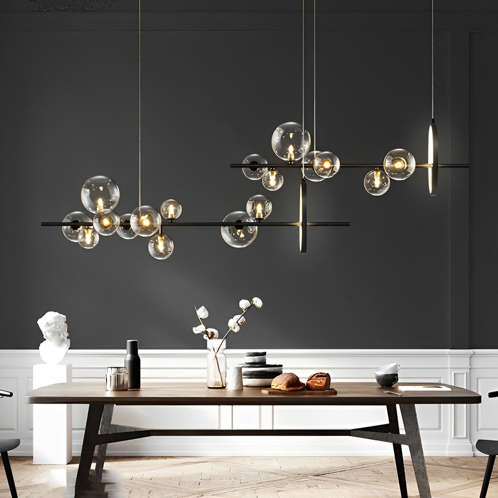 WINTHROP ORBULAR CRYSTAL LIGHTING FIXTURE
