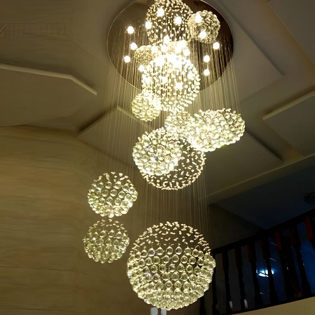 CAMBRIDGE CRYSTAL SPIRAL LED STAIRCASE LUMINAIRE