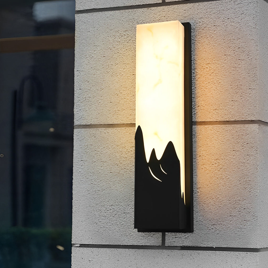 WINTHORPE RECTANGULAR RUSTIC LED WALL SCONCE