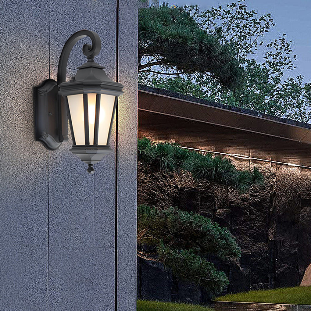 GRIMSBY FROSTED GLAZE OUTDOOR WALL SCONCE