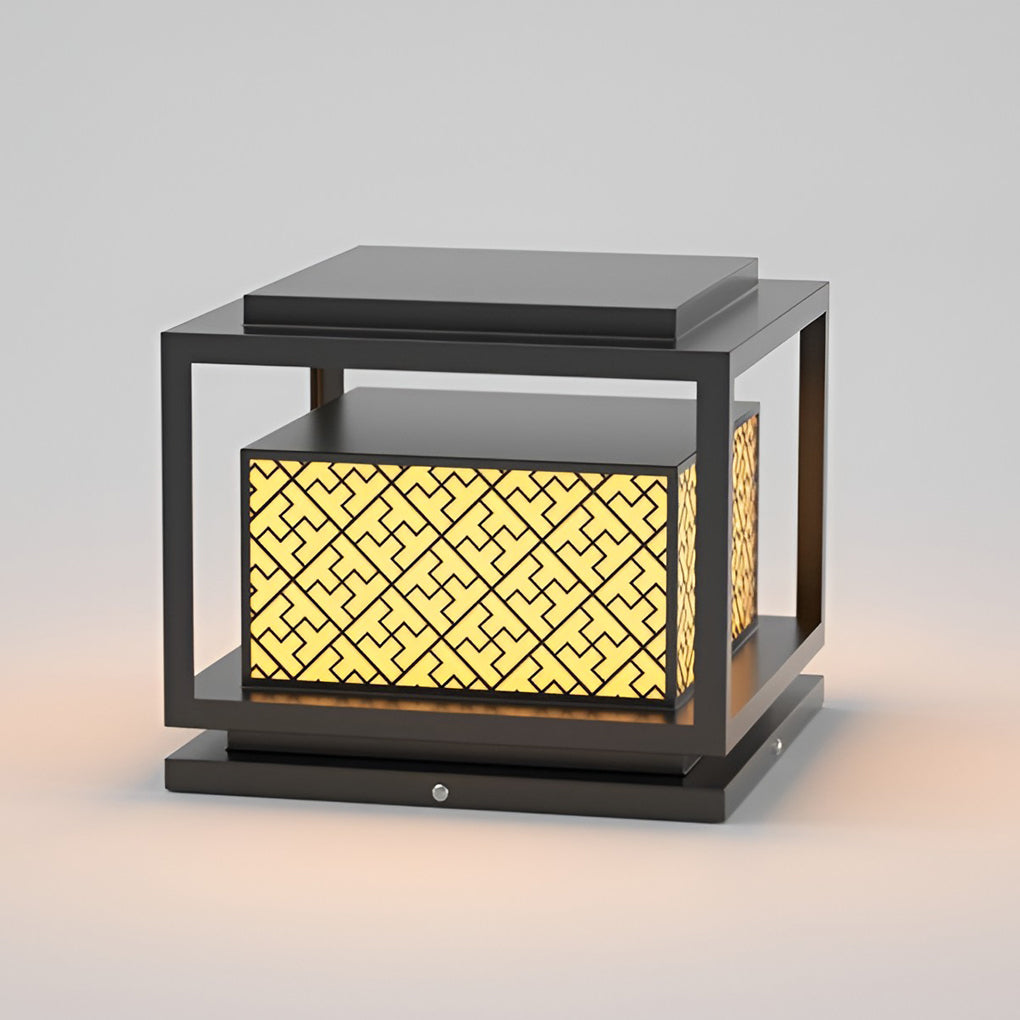 ROTHWELL SQUARE SOLAR GARDEN PILLAR LIGHTING