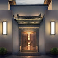 CHALFONT RECTANGULAR LED MOTION-ACTIVATED WALL LIGHT IN BLACK