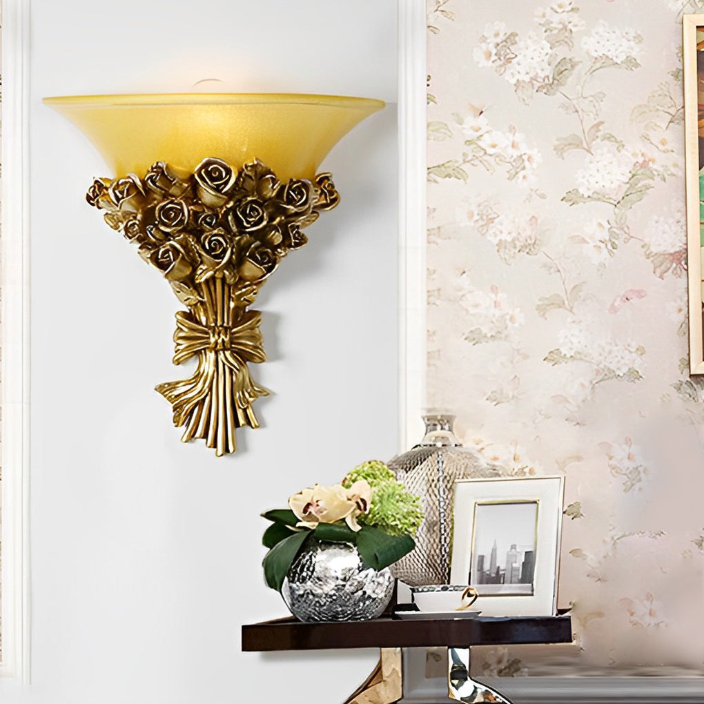 WINTHORPE VINTAGE ROSE EMBELLISHED WALL LANTERN
