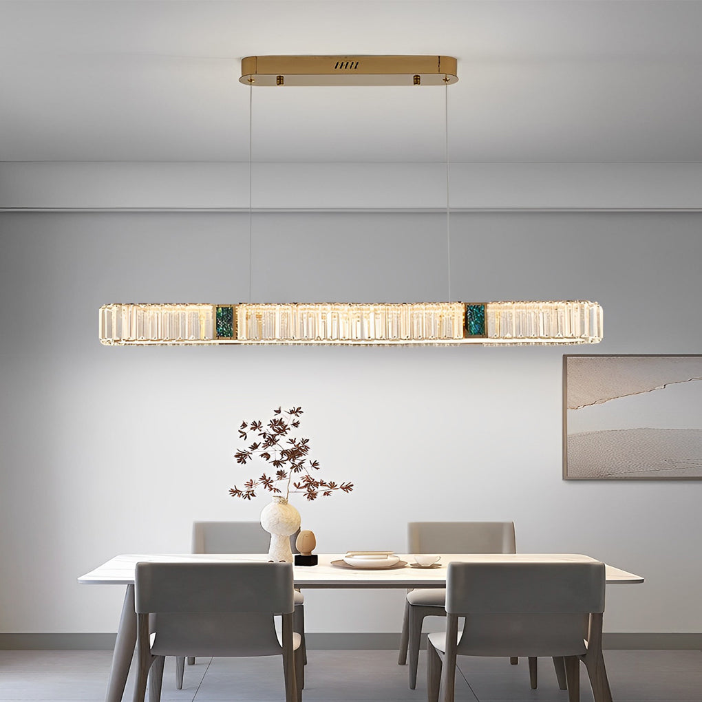 WINTERBOURNE GOLDEN OVAL CRYSTAL CEILING LANTERN