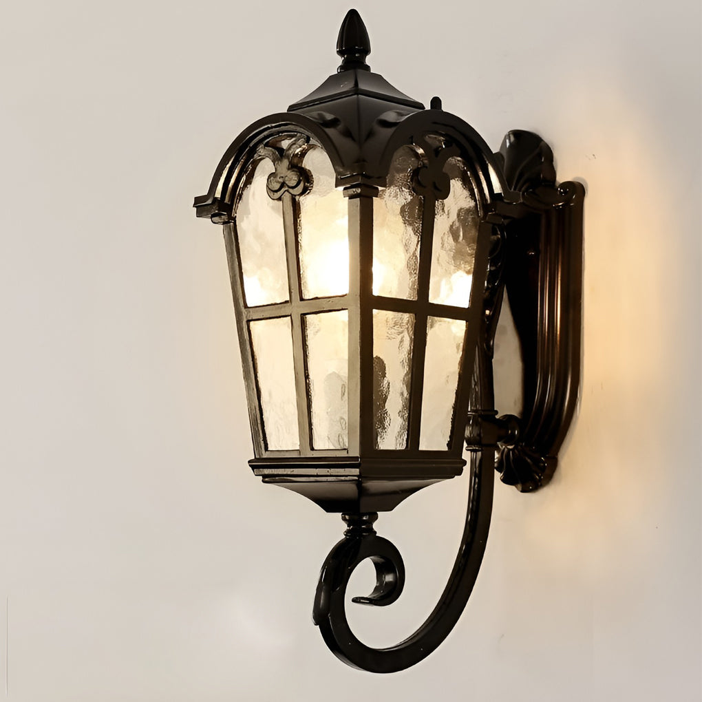 WINCHESTER RUSTIC WALL LANTERN WITH PLUG-IN DESIGN