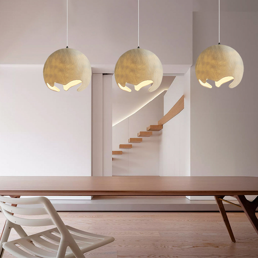 CHAMBERLAIN WHIMSICAL ORB CHANDELIER IN CREAMY IVORY