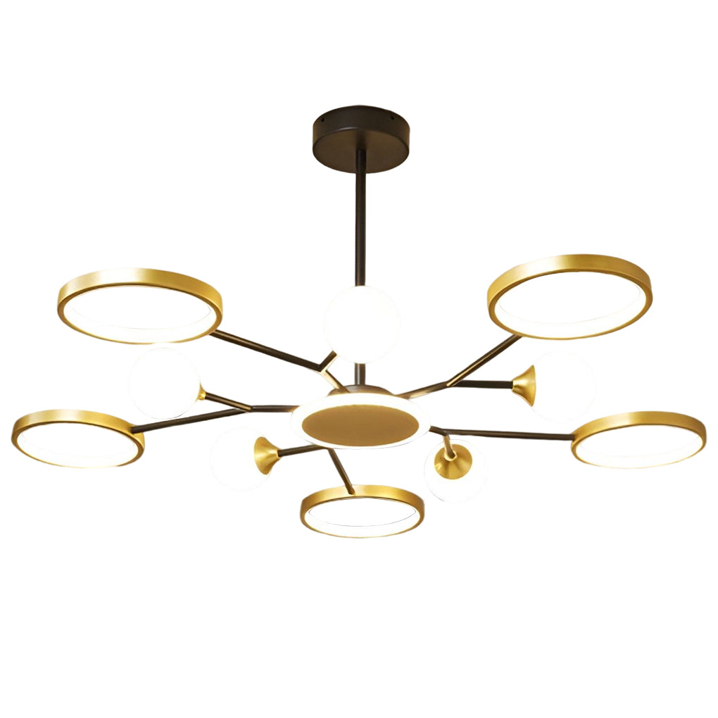 WINTHORPE SIX-BULB CIRCLE CEILING CHANDELIER