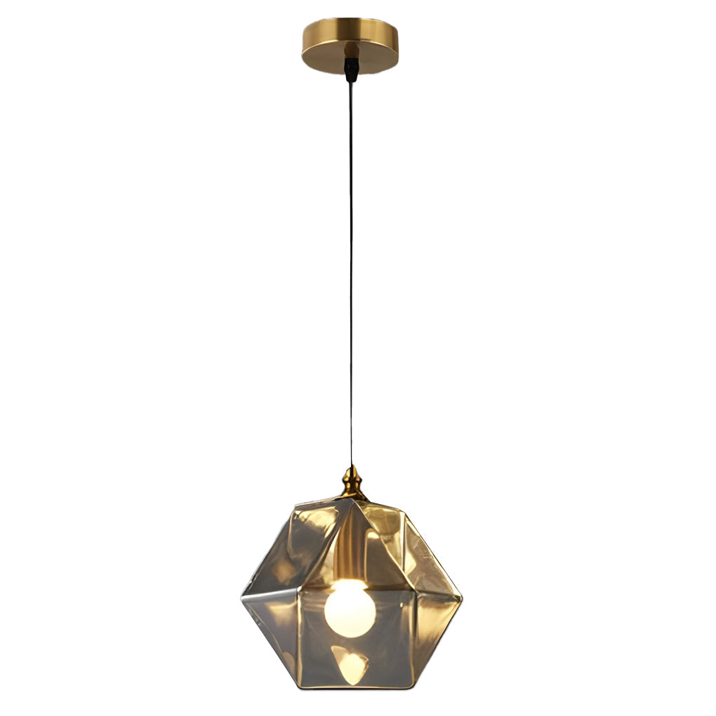 WHITBY GLASS AND METAL NORDIC ISLAND PENDANT