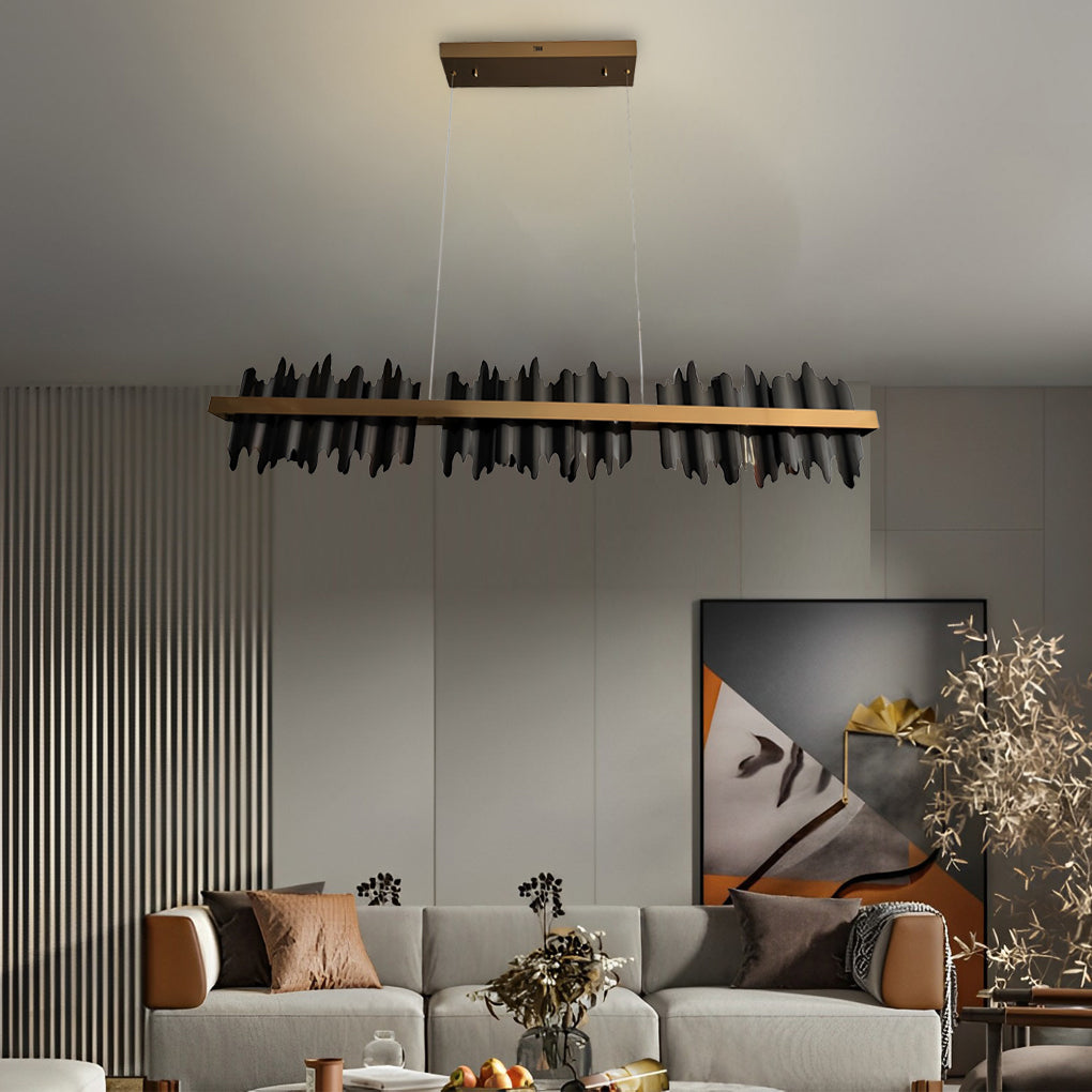 WINTERDALE MOUNTAIN RANGE LED CHANDELIER WITH CONTINUOUS DIMMING