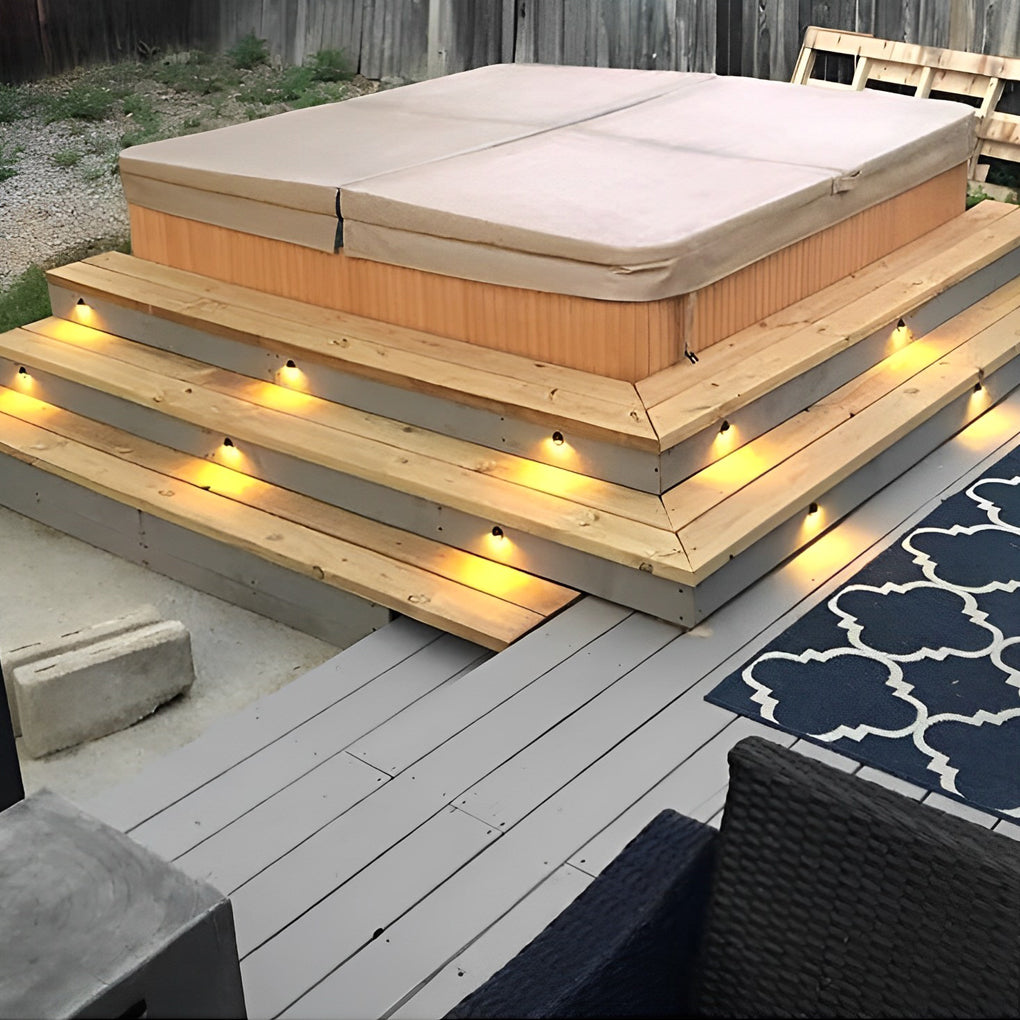 WINDSOR GLOW 12-36V LED Wall-Mounted Deck Step Illumination