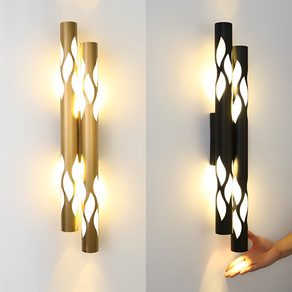 FARROW FLAME-WASHED LED WALL LANTERN