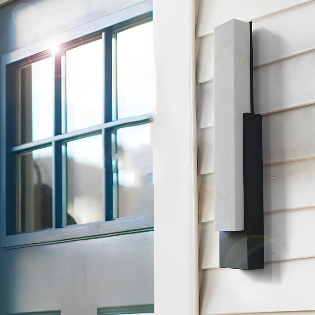RAVENSTEAD MARBLE-INSPIRED OUTDOOR LED WALL LANTERN