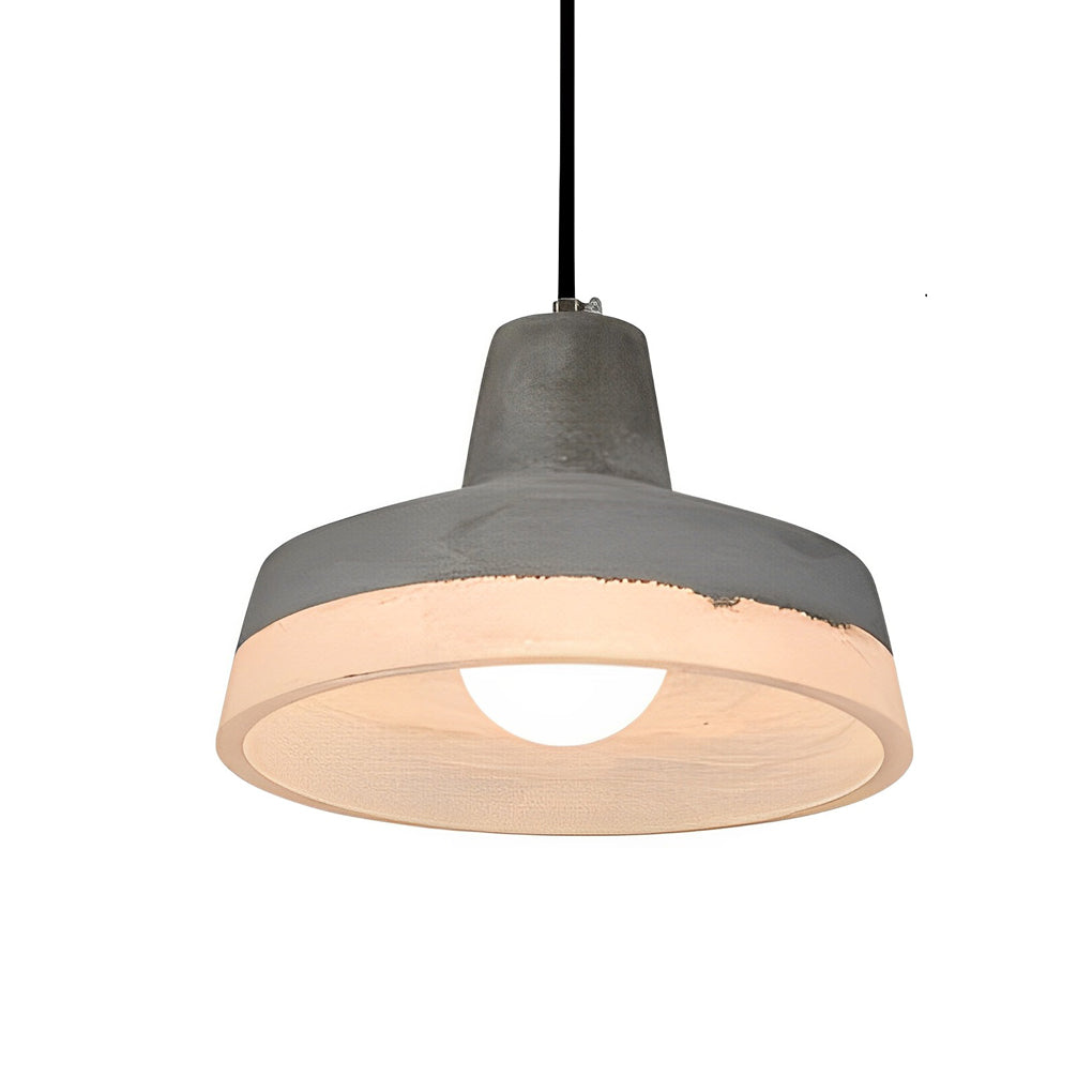 WINTHROP CIRCULAR RESIN CEMENT PENDANT LUMINAIRE