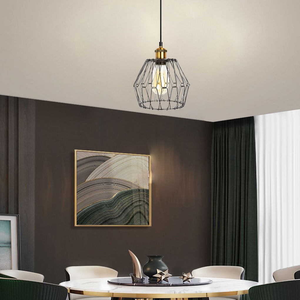 WINCHESTER TRIO GEOMETRIC IRON LANTERN CHANDELIER