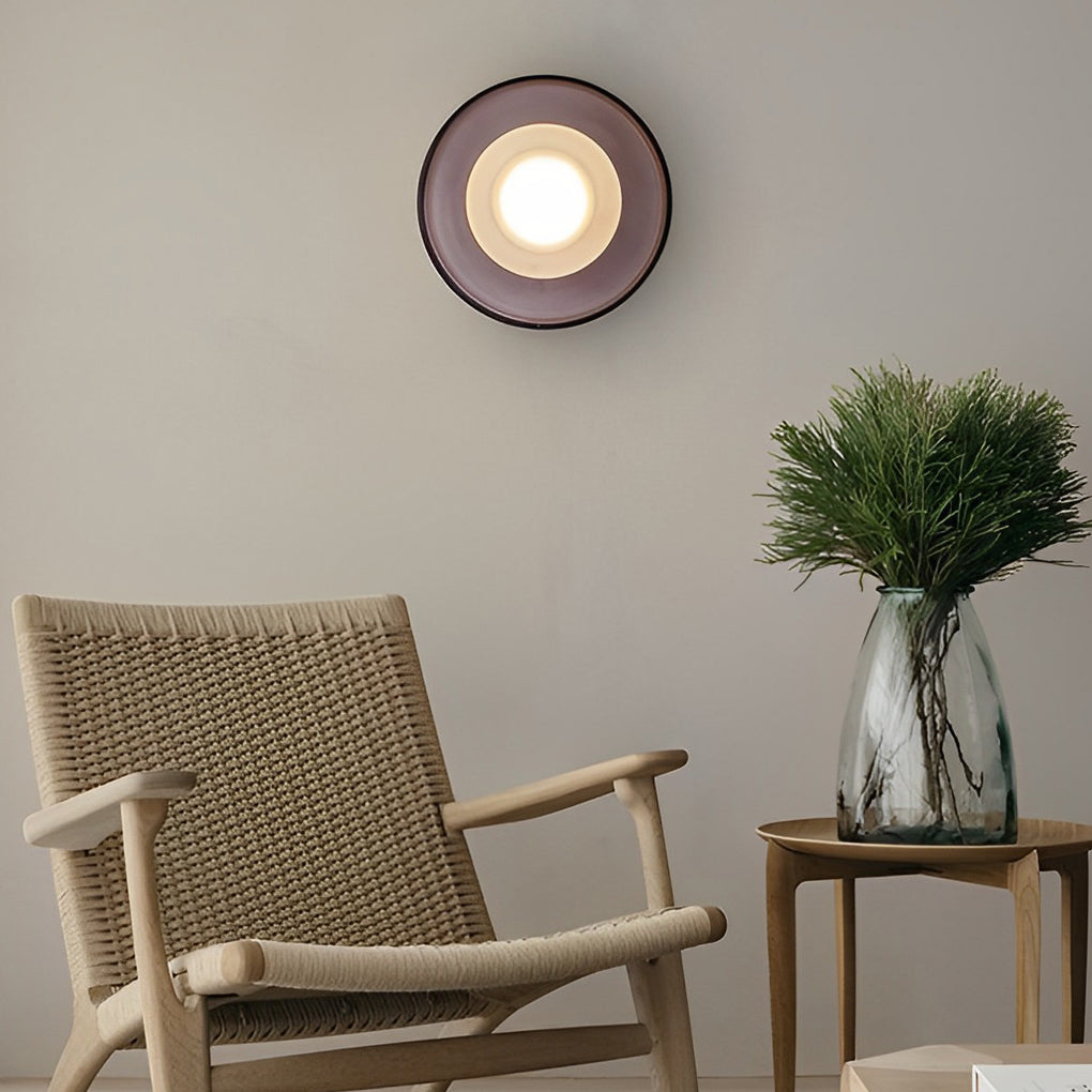 WINTHROP CIRCULAR GLASS ILLUMINATOR WALL SCONCE