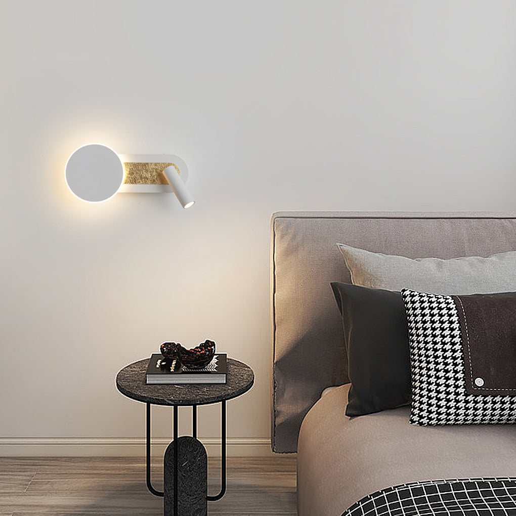 BRAMBLETON ROUND LED WALL SPOTLIGHT WITH DIMMER SWITCH