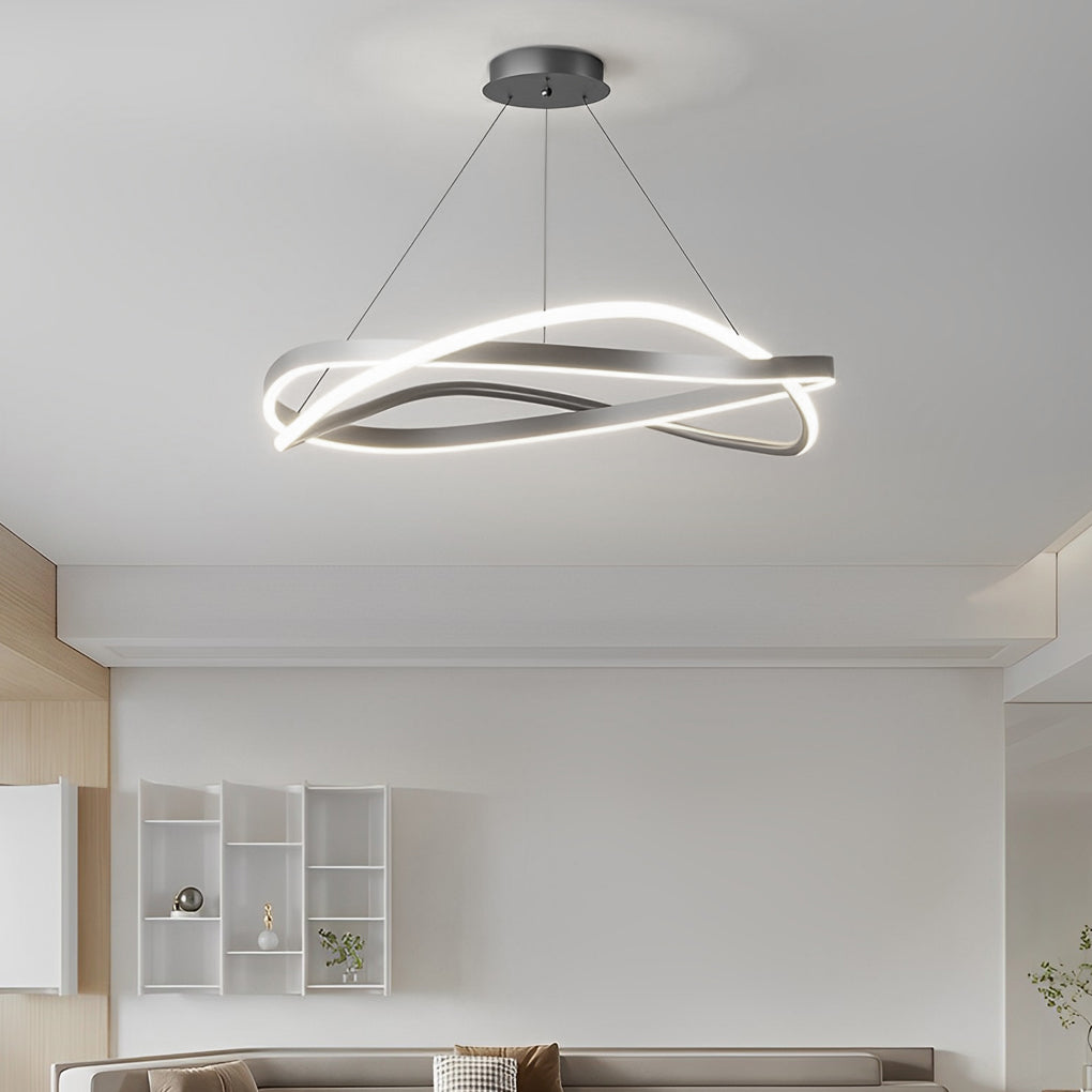 WHITBY CIRCULAR DIMMER CHANDELIER WITH THREE LIGHT SETTINGS