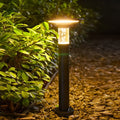 WINDSOR GLOW CIRCULAR PATHWAY LANTERN WITH BUBBLE ACCENTS AND DIRECTED LIGHTING