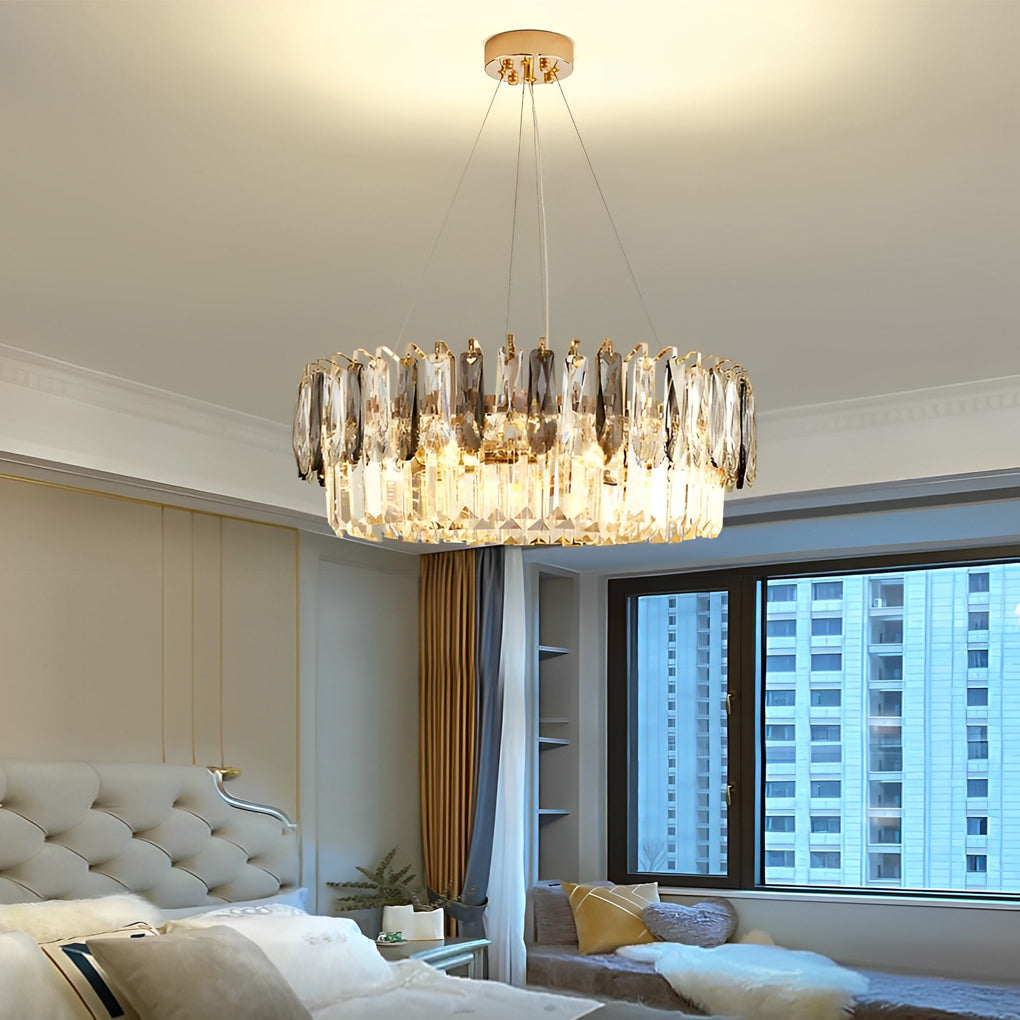 ASTONIA DUAL-TIERED CRYSTAL ILLUMINATION FIXTURE