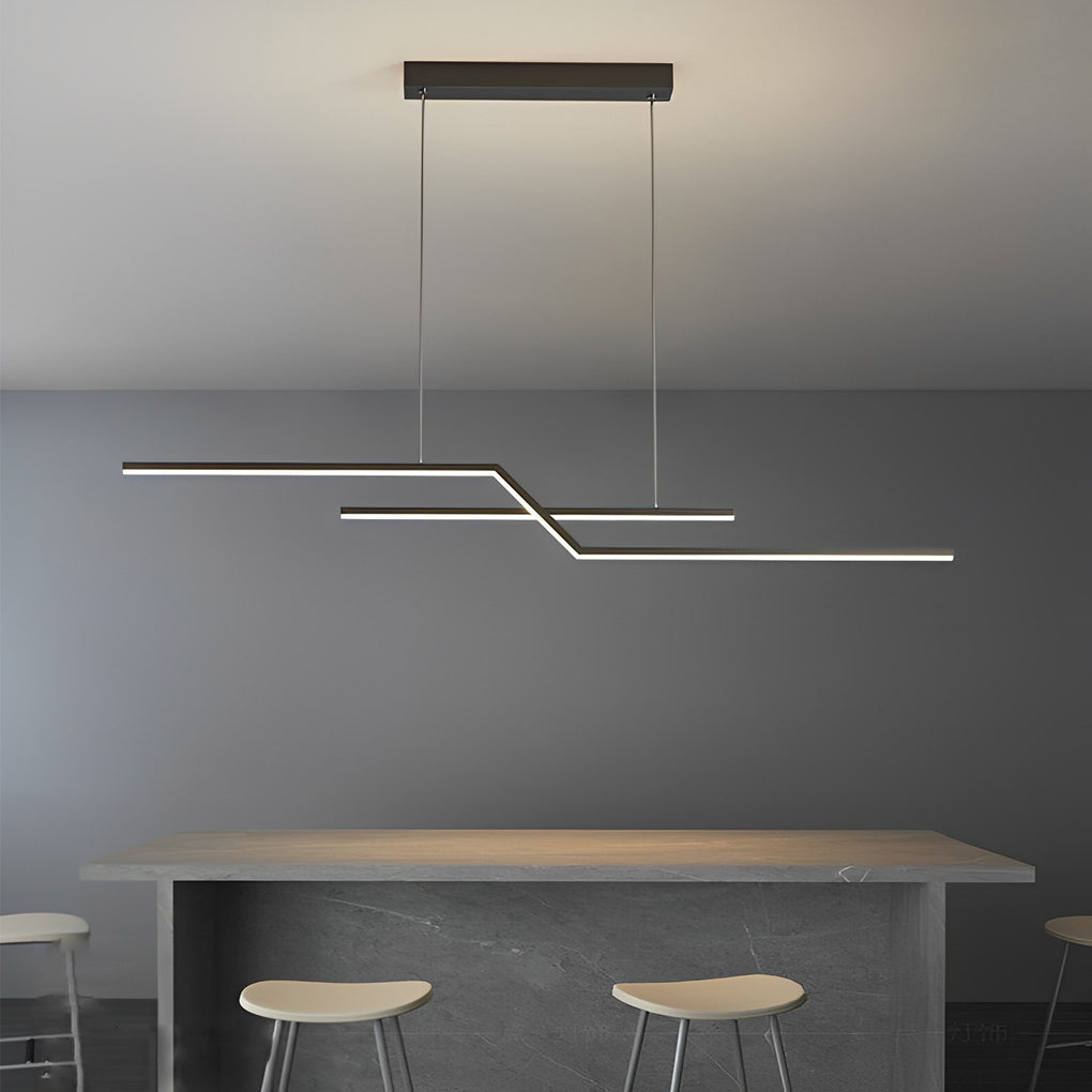 FENWICK MODERN LINEAR DIMMING CHANDELIER