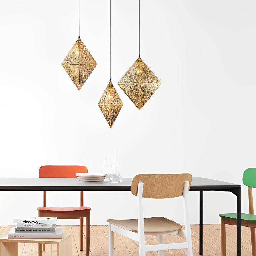 WINCHESTER POLYGONAL METAL ART CHANDELIER