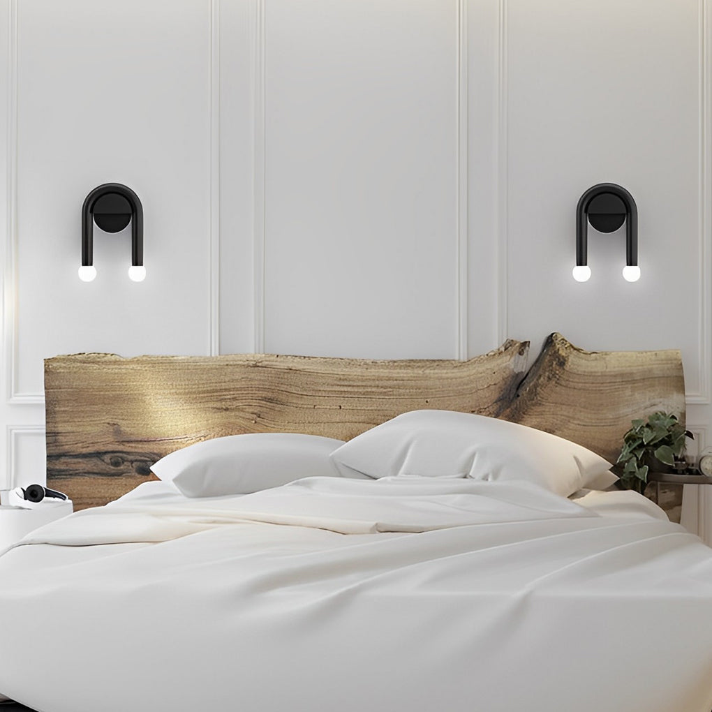 FENWICK TWIN BLACK NORDIC WALL SCONCE