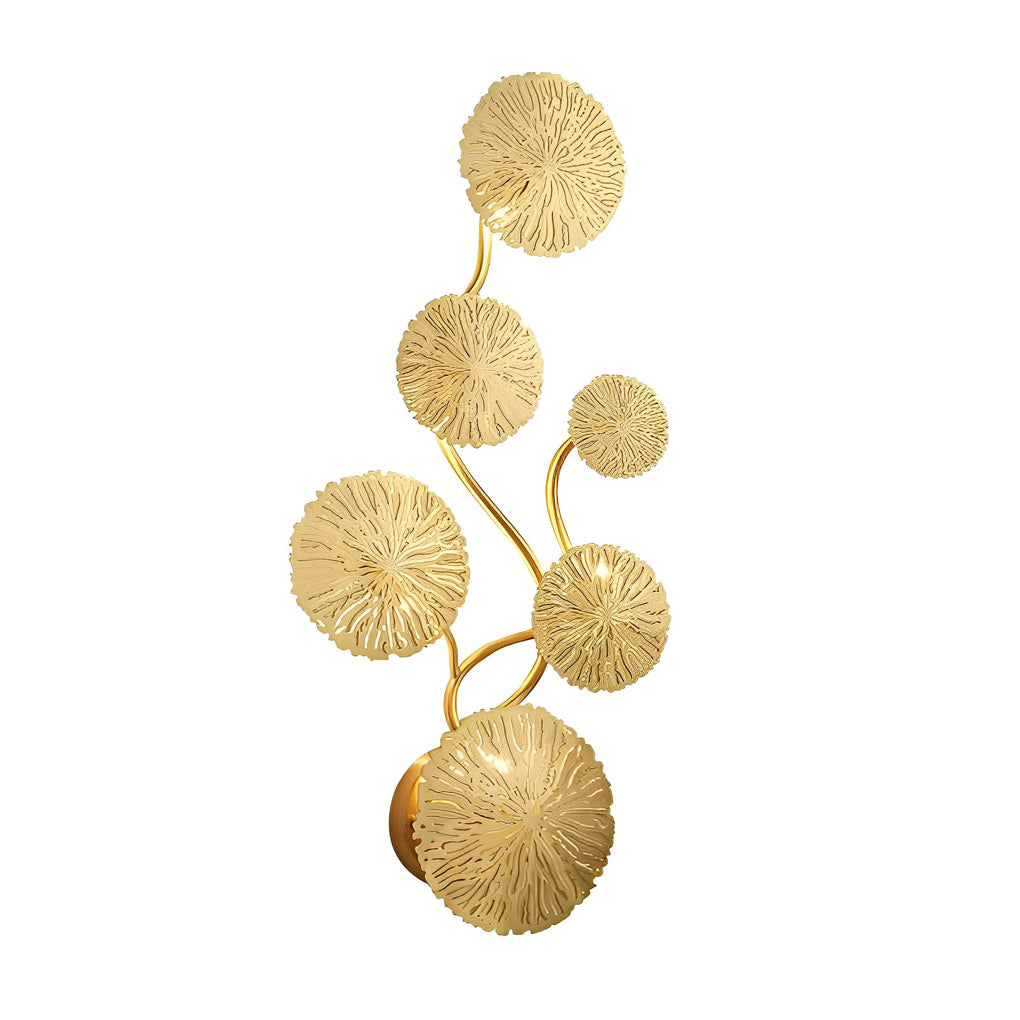 WINTHORPE STAINLESS STEEL LOTUS LEAF WALL SCONCE