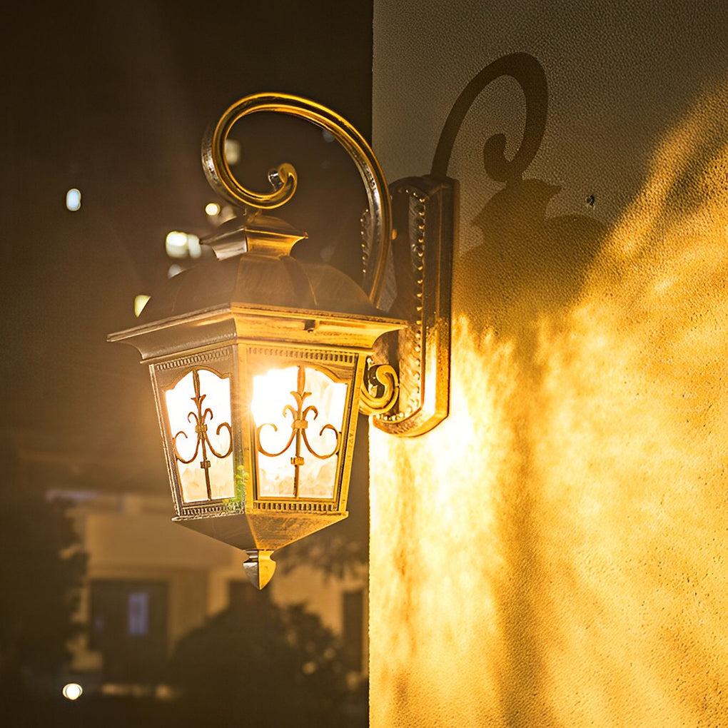 WINDSOR VINTAGE GLASS OUTDOOR SCONCE WITH LED ILLUMINATION
