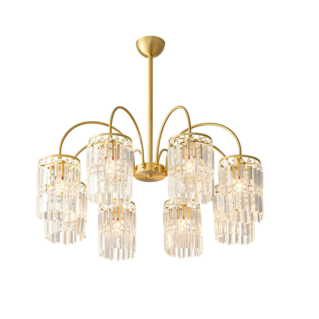 CHARLESTON CRYSTAL CURVE LUXURY CHANDELIER