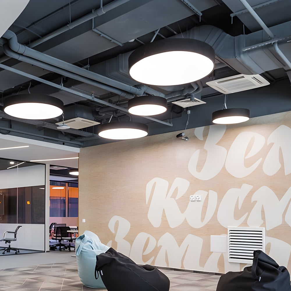 WINTHROP CIRCULAR LED HANGING LIGHT FOR MODERN WORKSPACES