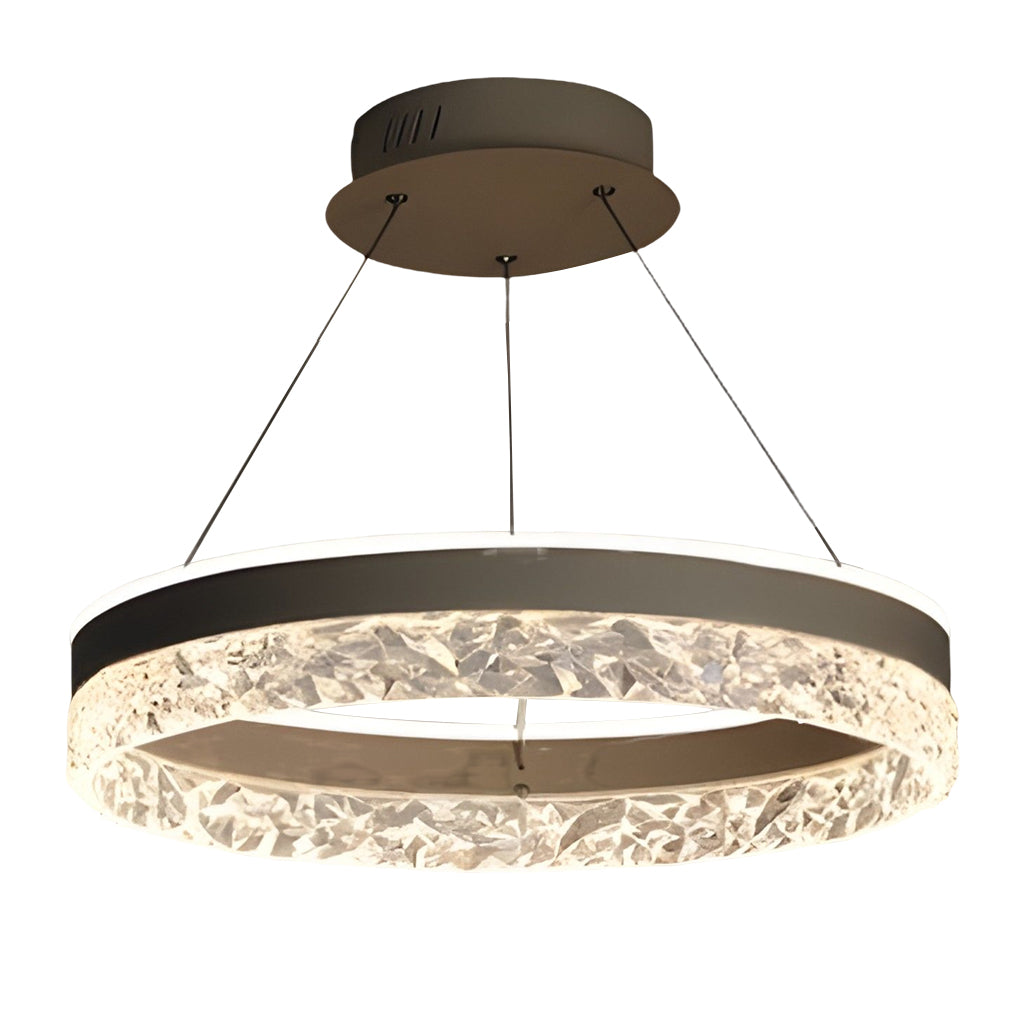 FENWICK CIRCULAR DIMMER CHANDELIER WITH THREE LIGHTING MODES