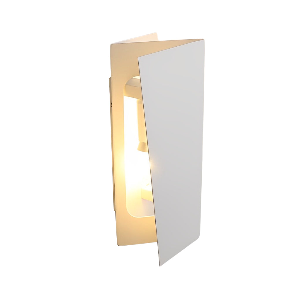 WINTHORPE MODERN RECTANGULAR IRON WALL LIGHT WITH DUAL LED ILLUMINATION