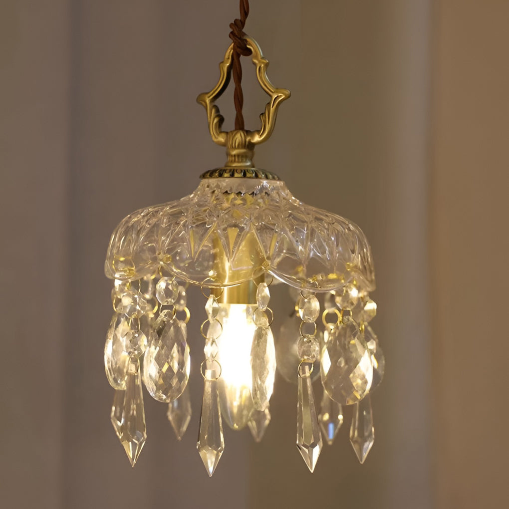 WINTHORPE CRYSTAL GLOBE HANGING LANTERN