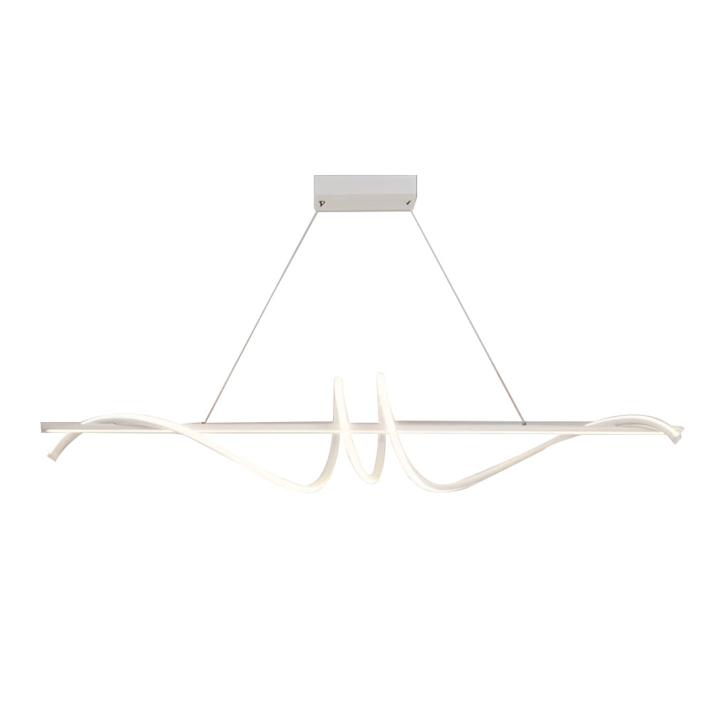 1. "WINSLOW WHISPERING LED HANGING LIGHT"  
   - Features smooth stepless dimming and a minimalist Nordic design, perfect for illuminating kitchen spaces with a warm glow.

2. "BRAMBLETON RADIANCE CEILING CHANDELIER"  
   - Showcases a unique blend of mod