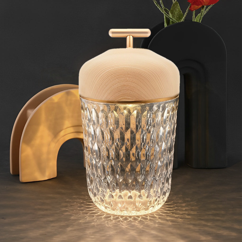 WINDSOR CRYSTAL CUP-SHAPED TABLE LANTERN