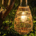 WINDSOR RATTAN SOLAR GLOW LANTERN
