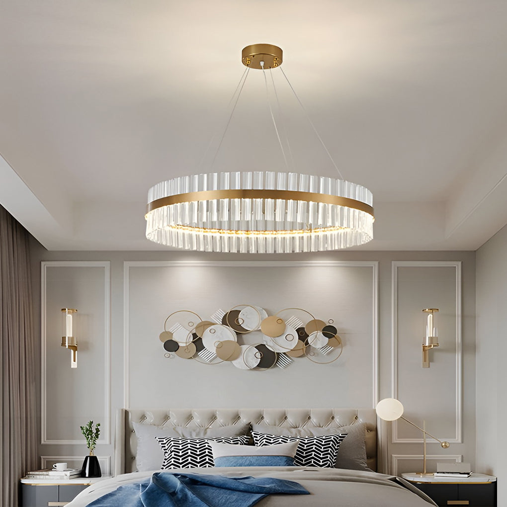 CHARLESTON CRYSTAL DOME LED CHANDELIER WITH DIMMING FEATURE