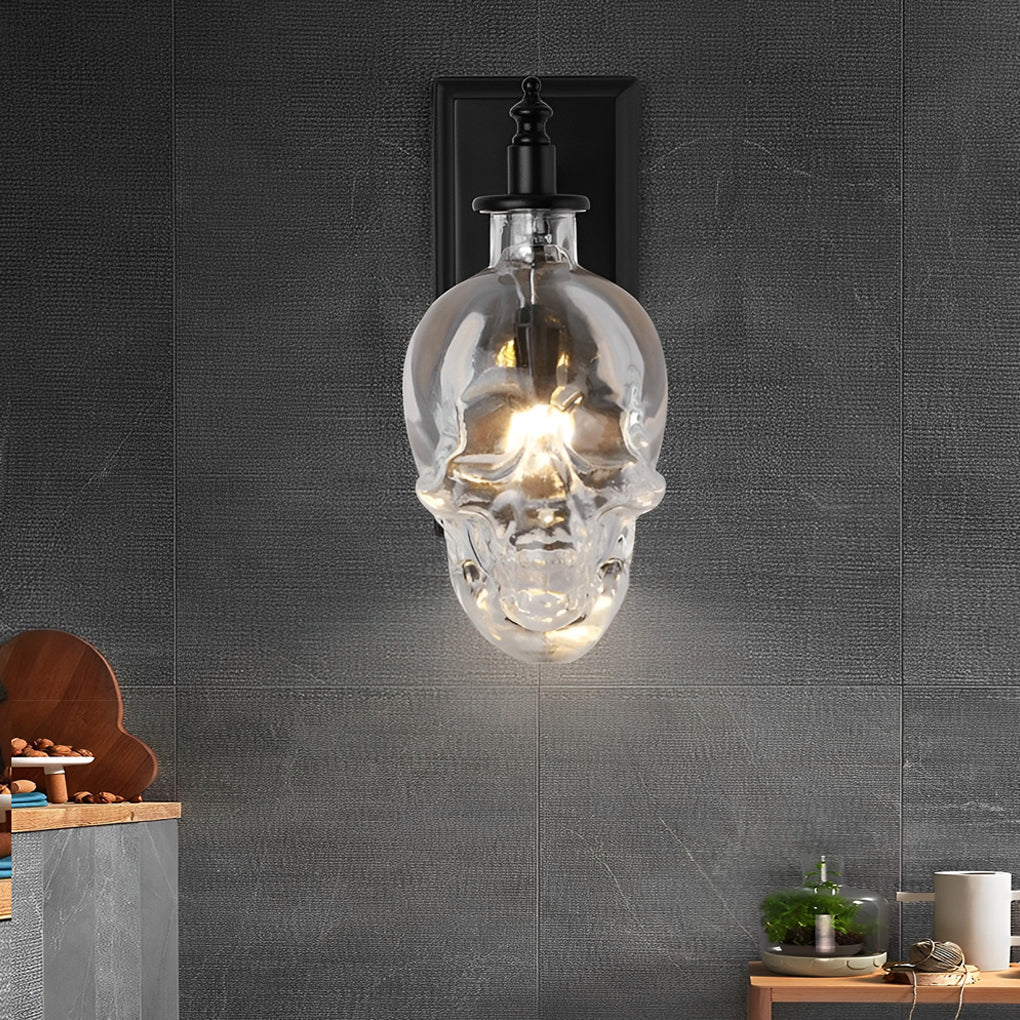 WINTHROP VINTAGE SKULL LED WALL SCONCE