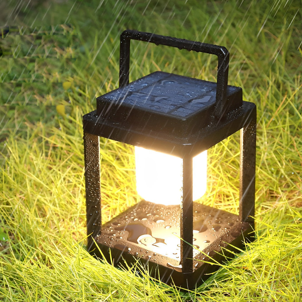 WINCHESTER SOLAR CHARGED OUTDOOR LANTERN WITH WATERPROOF DESIGN