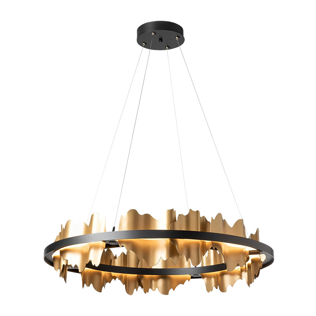 RAVENHURST METAL CIRCLE DIMMING CHANDELIER